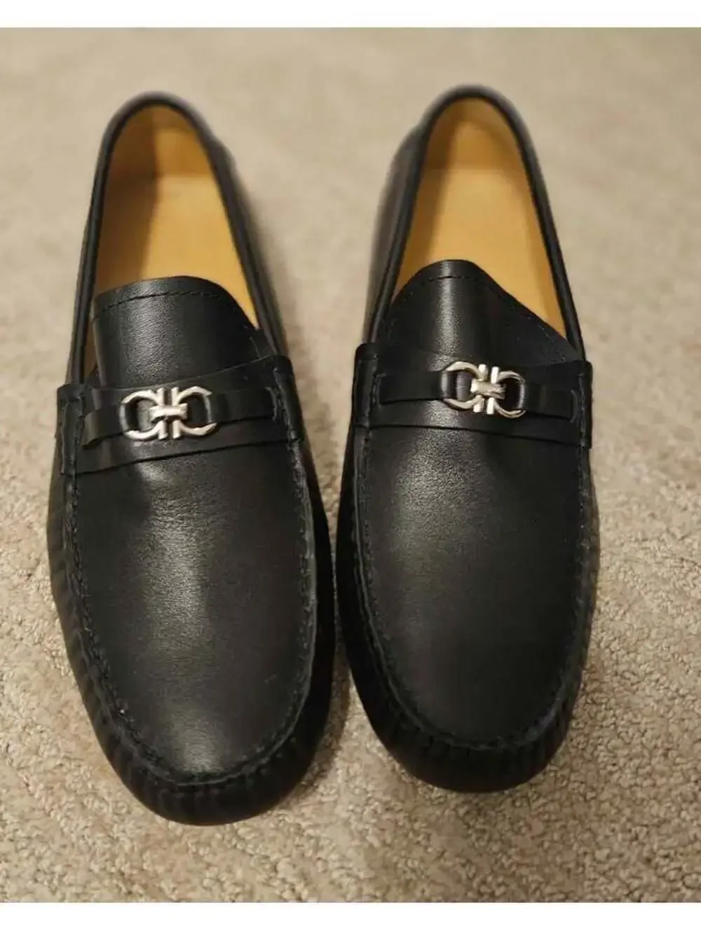 Salvatore Ferragamo Driving Loafers, Size 9